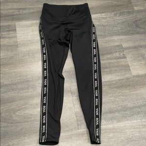 Soul Cycle Black Logo Glitter High Waist Legging
